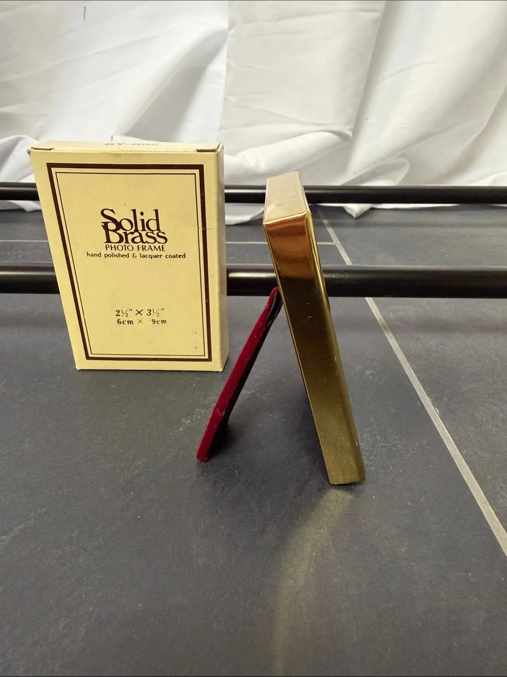 Steel Brass photo frame Gold Picture Frame — Polished Brass Finish new in box